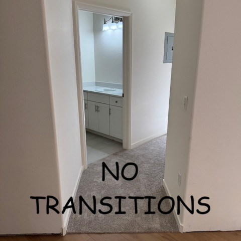 Flooring-By-Designs-Installs-Laminate-No transitions